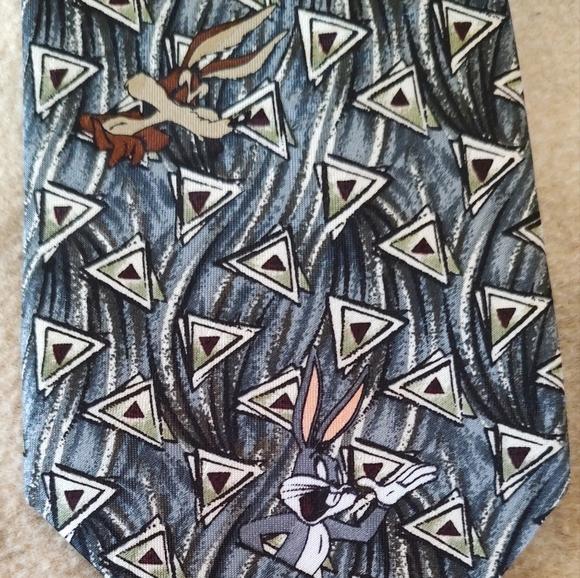 Official LOONEY TUNES MANIA TIE Vintage Circa 1995 - Picture 6 of 9